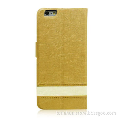 Standing function leather cases for iPhone 6, fashionable design